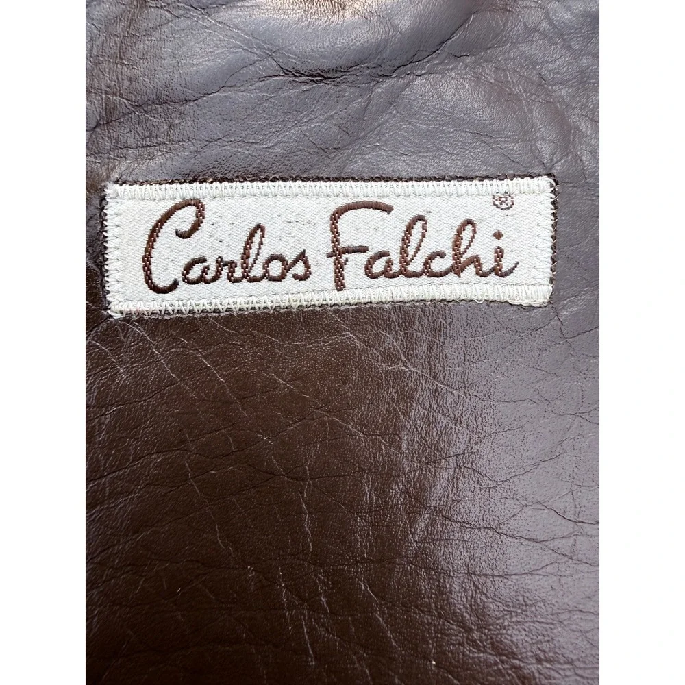 Rare 80s Vintage Carlos Falchi Croc Embossed Leather Crossbody Bag The Buffalo